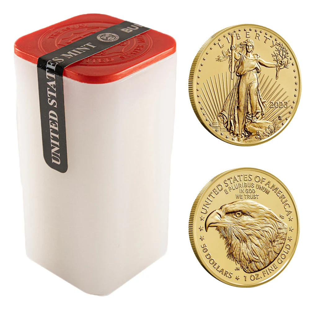 1 oz American Gold Eagle Tube (20 Coins, BU)